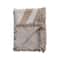 Hello Honey® Brown & Beige Wave Design Woven Reclaimed Cotton Blend Throw with Fringe